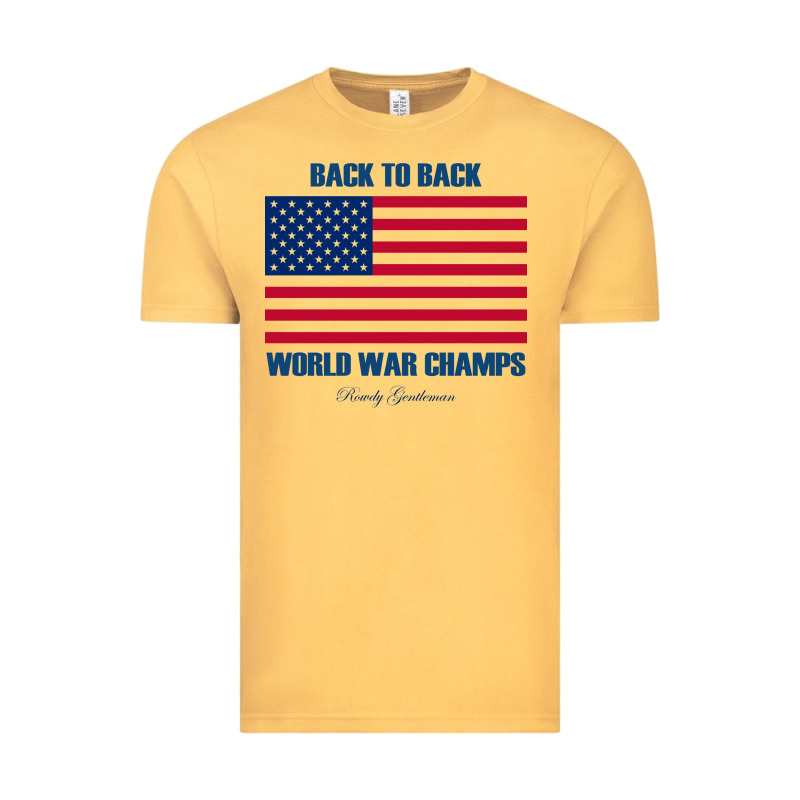 Newback To Back World War Champs Back Vintage Tee by linhVisuals | Teevron