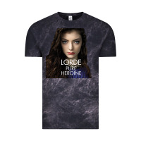 Cloud Black Lorde Vintage Tee - linhVisuals