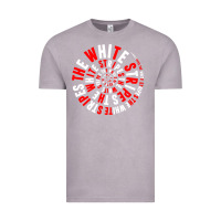 Vintage Zinc White Stripes Vintage Tee - linhVisuals
