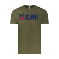 Vintage Olive uswnt champion Vintage Tee - linhVisuals