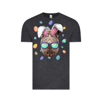 Vintage Black rhino easter bunny ears funny easter eggs hunting sweatshirt Vintage Tee - linhVisuals