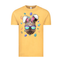 Vintage Mustard rhino easter bunny ears funny easter eggs hunting sweatshirt Vintage Tee - linhVisuals