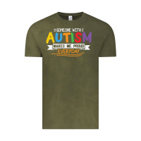 Vintage Olive someone with autism makes me proud Vintage Tee - linhVisuals