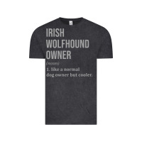 Vintage Black irish wolfhound dog funny classic Vintage Tee - linhVisuals