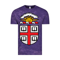 Cloud Purple brown university coat of arms Vintage Tee - linhVisuals