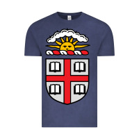 Vintage Denim brown university coat of arms Vintage Tee - linhVisuals