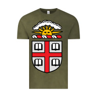 Vintage Olive brown university coat of arms Vintage Tee - linhVisuals