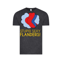 Vintage Black stupid sexy flanders! Vintage Tee - linhVisuals
