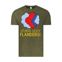 Vintage Olive stupid sexy flanders! Vintage Tee - linhVisuals