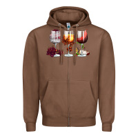 Chestnut hallothanksmas halloween thanksgiving  christmas wine Zipper Hoodie - FaDigitalArtStudio