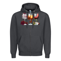 Smoke hallothanksmas halloween thanksgiving  christmas wine Zipper Hoodie - FaDigitalArtStudio
