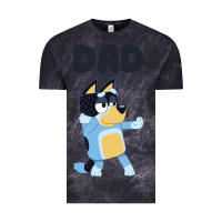 Cloud Black Bluey Dad Vintage Tee - linhVisuals