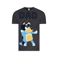 Vintage Black Bluey Dad Vintage Tee - linhVisuals