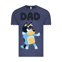 Vintage Denim Bluey Dad Vintage Tee - linhVisuals