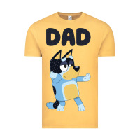 Vintage Mustard Bluey Dad Vintage Tee - linhVisuals