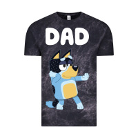 Cloud Black Bluey Dad Vintage Tee - linhVisuals