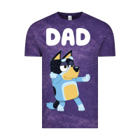 Cloud Purple Bluey Dad Vintage Tee - linhVisuals