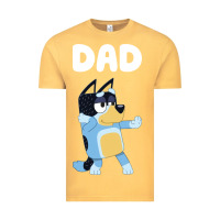 Vintage Mustard Bluey Dad Vintage Tee - linhVisuals