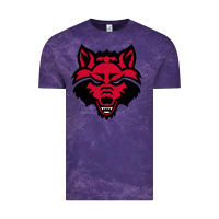 Cloud Purple DEVIL - RED WOLVES FOOTBALL SOCCER STATE MEN Vintage Tee - linhVisuals