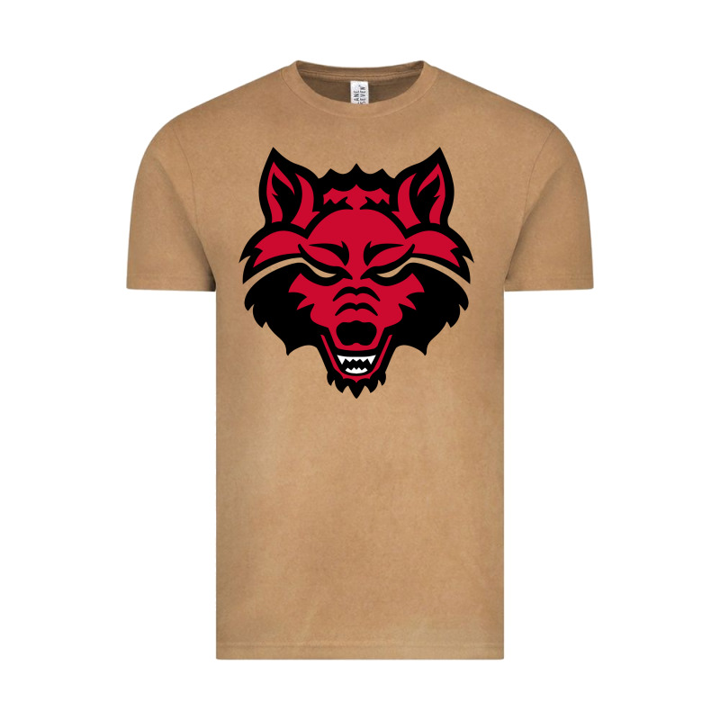 Devil - Red Wolves Football Soccer State Men Vintage Tee by linhVisuals | Teevron