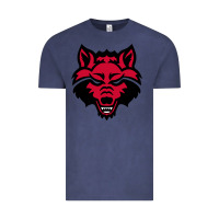 Vintage Denim DEVIL - RED WOLVES FOOTBALL SOCCER STATE MEN Vintage Tee - linhVisuals