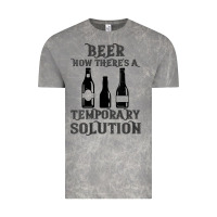 Cloud Rock womens funny beer now there's a temporary solution drinking design v n Vintage Tee - linhVisuals
