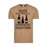 Vintage Coffee womens funny beer now there's a temporary solution drinking design v n Vintage Tee - linhVisuals