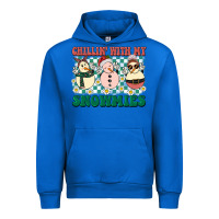 Cobalt Chillin with my Snowmies Urban Hoodie - BarkalooDesign