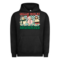 Pigment Black Chillin with my Snowmies Urban Hoodie - BarkalooDesign