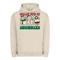 Pigment French Oak Chillin with my Snowmies Urban Hoodie - BarkalooDesign