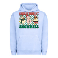 Pigment Grape Ice Chillin with my Snowmies Urban Hoodie - BarkalooDesign