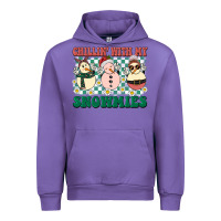 Tulip Chillin with my Snowmies Urban Hoodie - BarkalooDesign
