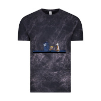 Cloud Black newcalvin and hobbes night star tardis Vintage Tee - linhVisuals