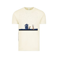Vintage Arctic newcalvin and hobbes night star tardis Vintage Tee - linhVisuals