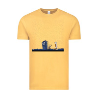 Vintage Mustard newcalvin and hobbes night star tardis Vintage Tee - linhVisuals