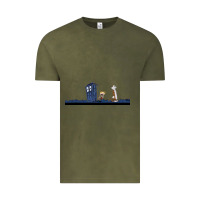 Vintage Olive newcalvin and hobbes night star tardis Vintage Tee - linhVisuals
