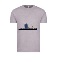 Vintage Zinc newcalvin and hobbes night star tardis Vintage Tee - linhVisuals