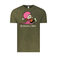 Vintage Olive newcalvin and hobbes stupendous man Vintage Tee - linhVisuals
