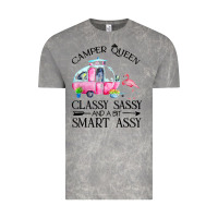 Cloud Rock newcamper queen classy sassy and a bit smart assy Vintage Tee - linhVisuals
