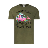 Vintage Olive newcamper queen classy sassy and a bit smart assy Vintage Tee - linhVisuals