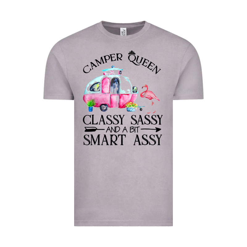 Newcamper Queen Classy Sassy And A Bit Smart Assy Vintage Tee by linhVisuals | Teevron