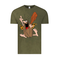Vintage Olive newcaptain caveman Vintage Tee - linhVisuals