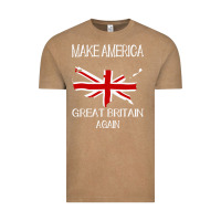 Vintage Coffee make america great britain again funny uk us Vintage Tee - linhVisuals