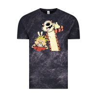 Cloud Black calvin Vintage Tee - linhVisuals