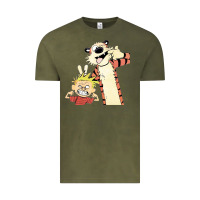 Vintage Olive calvin Vintage Tee - linhVisuals
