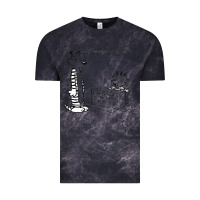 Cloud Black calvin Vintage Tee - linhVisuals