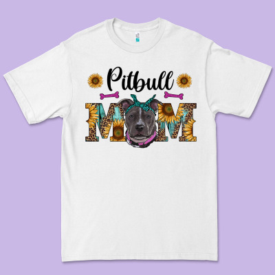 Western Pitbull Mom Premium Tee Designed By Ranaportraitstore