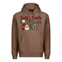 Chestnut Santa's Favorite Volleyball Coach For Christmas Premium Hoodie - FaDigitalArtStudio