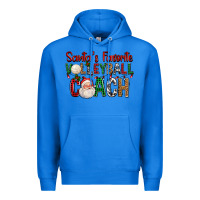 True Royal Santa's Favorite Volleyball Coach For Christmas Premium Hoodie - FaDigitalArtStudio