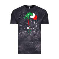 Cloud Black newchristmas grinch hand holding a stethoscope Vintage Tee - linhVisuals